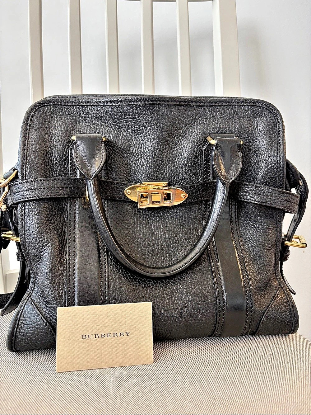 Burberry Black Satchel Bag